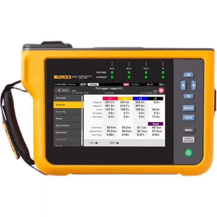 Fluke 1742、1746和1748 在线可移动式电能质量记录仪